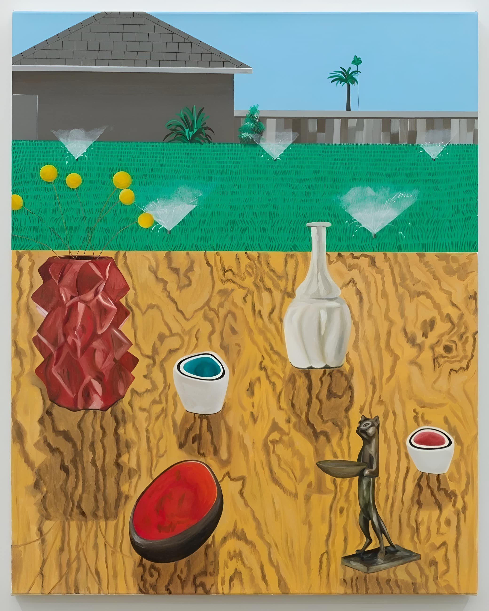 Still Life with A Lawn Being Sprinkled, 2025
